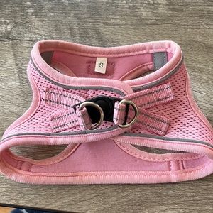 Pink small dog harness